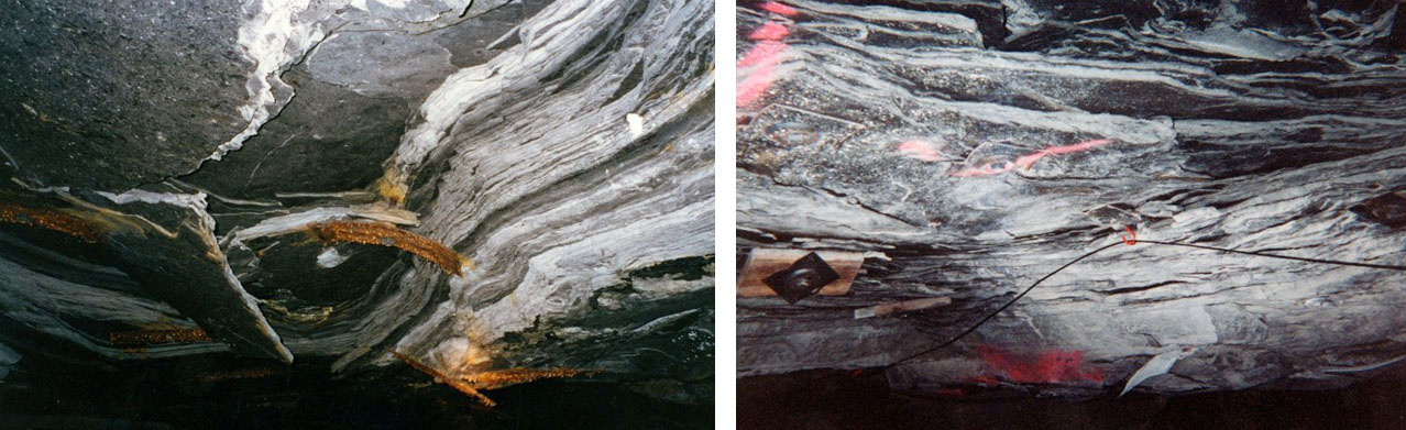 Stackrock falls in interlaminated and thin-bedded sandstone.